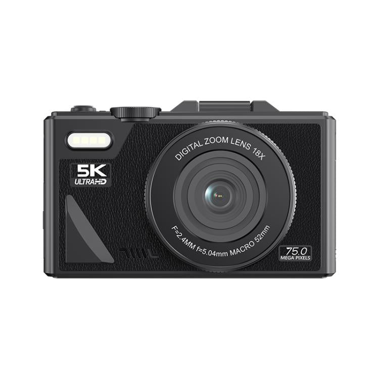 W1 5K HD Digital Camera 75MP 18X Digital Zoom WiFi Video Recorder With Flip Screen W1 5K HD Digital Camera 75MP 18X Digital Zoom WiFi Video Recorder With Flip Screen
